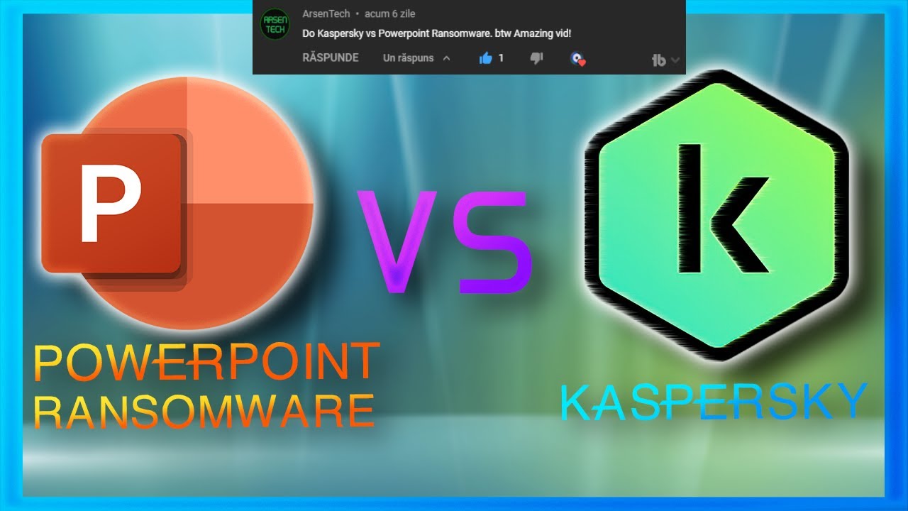 Kaspersky Antivirus VS PowerPoint Ransomware!