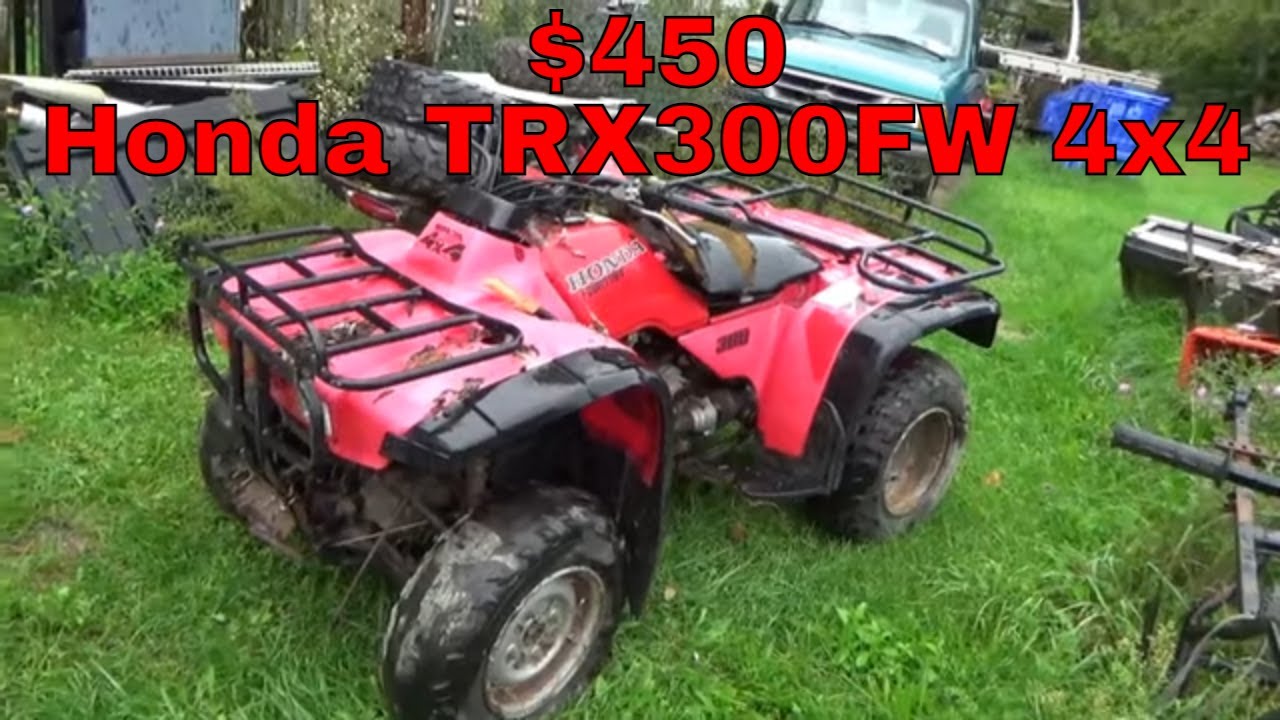 $450 Honda Four Trax 300 4x4, Why So Cheap, First Look!