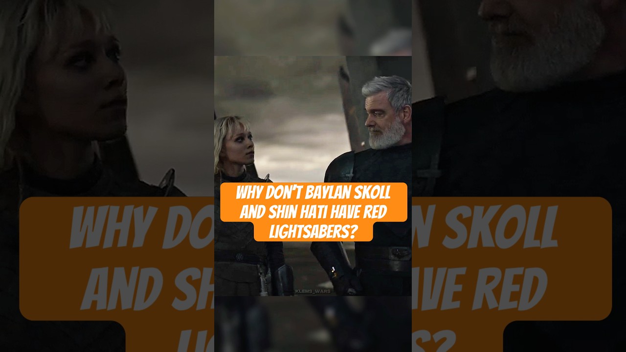 Why don’t Baylan Skoll and Shin Hati have red lightsabers? 