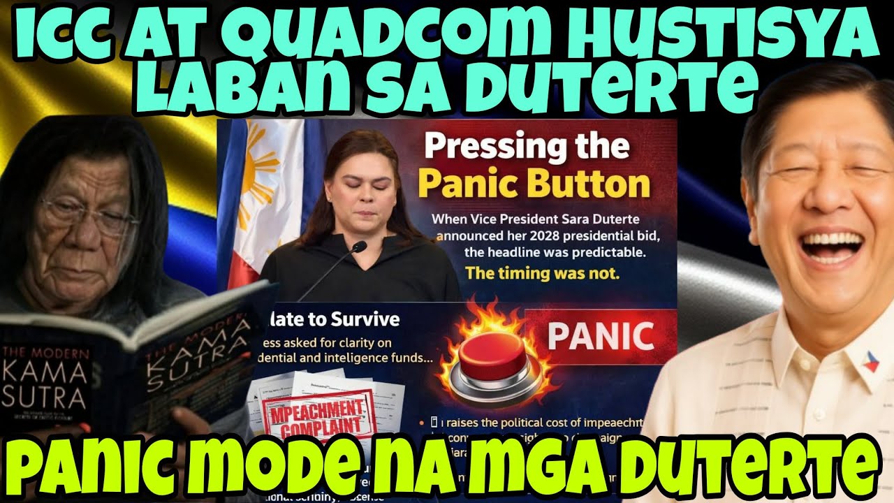 ICC AT QUADCOM LABAN SA MGA DUTERTE | PANIC MODE NA KAMPO NI LUSTAY