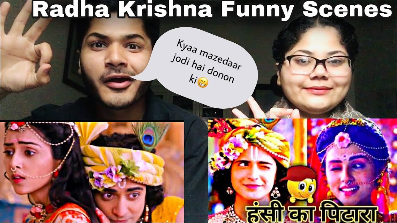 Pakistani Reaction on | Radha Krishna Funny Scenes | Radha Krishna Best Scenes By | Pak Siblings