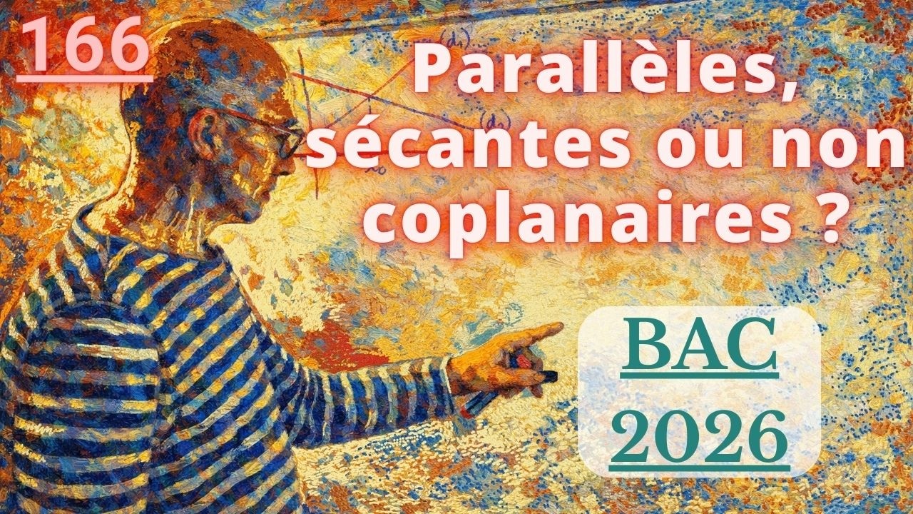 166 - Droites de l’espace : comment déterminer leur position relative | Bac 2026
