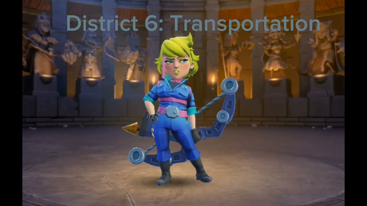 Costumes for the Hunger Games but it's COC Archer Queen skins