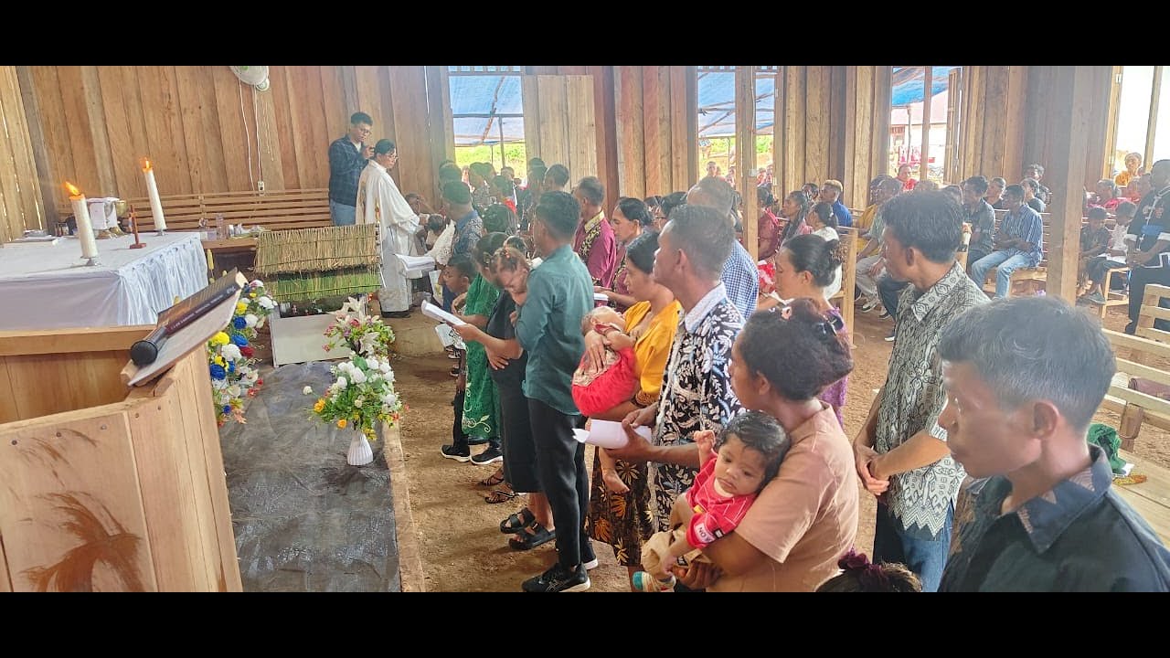 Perayaan Natal Pagi & Pembaptisan Anak di Stasi St. Lukas THM -Semisir Proki Kotabaru 25 Des25
