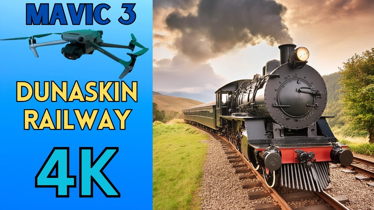 Exploring Dunaskin Heritage Railway  DJI Mavic 3 | Narrated in Scots Accent