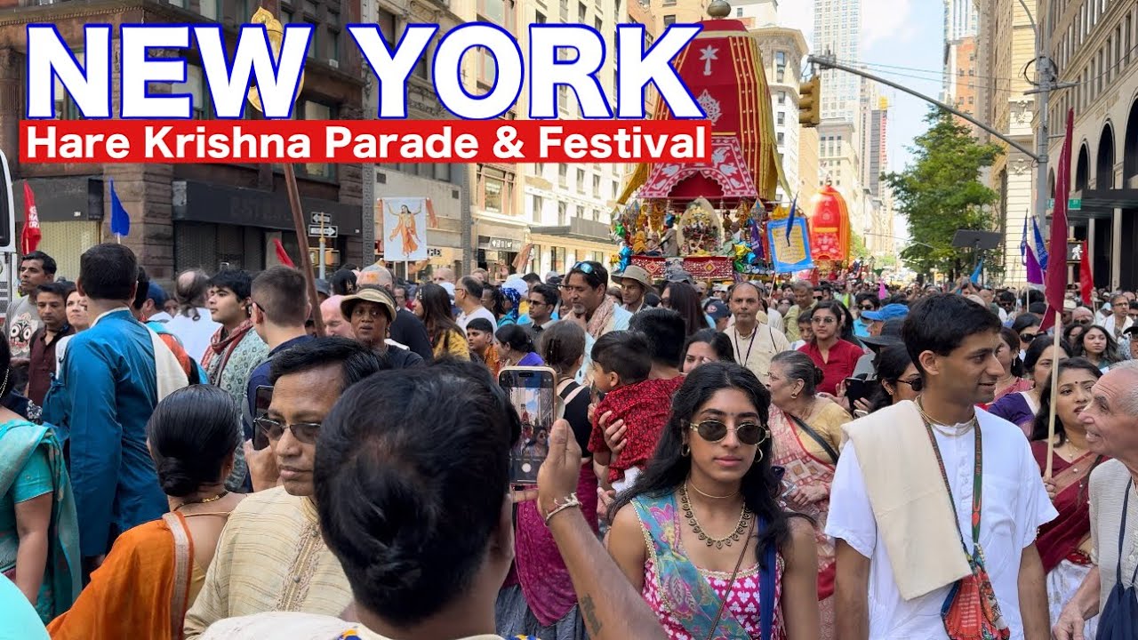 Hare Krishna Parade & Festival 2024 NYC - Festival of India Parade & Sri Jagannath Ratha Yatra 2024