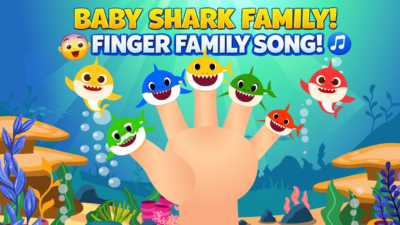 Песенка про семью пальчиков Baby Shark 👶 | Семья Baby Shark 🦈 | Детские песенки для детей