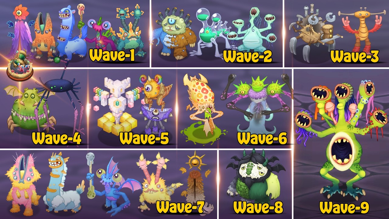 Ethereal Workshop Evolution with Rare Whail - All Rares (My Singing Monsters)