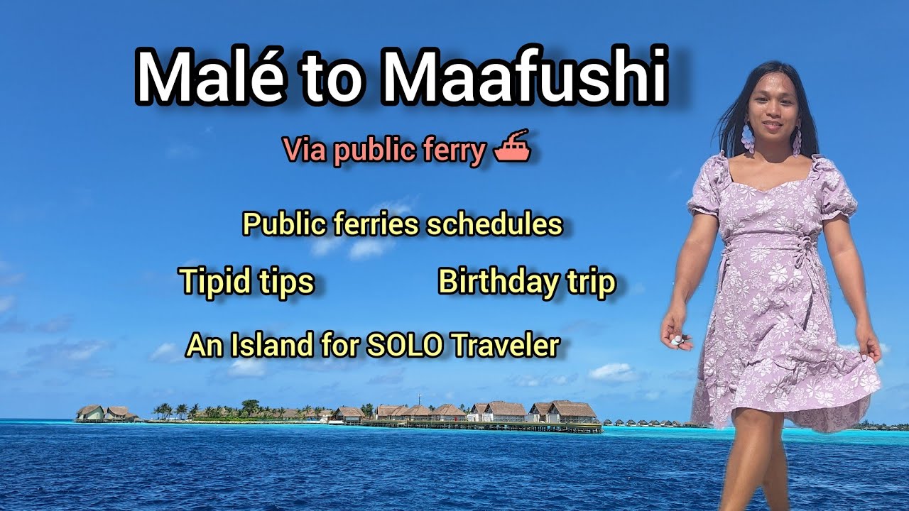 Malé to Maafushi Island, Maldives via public ferry