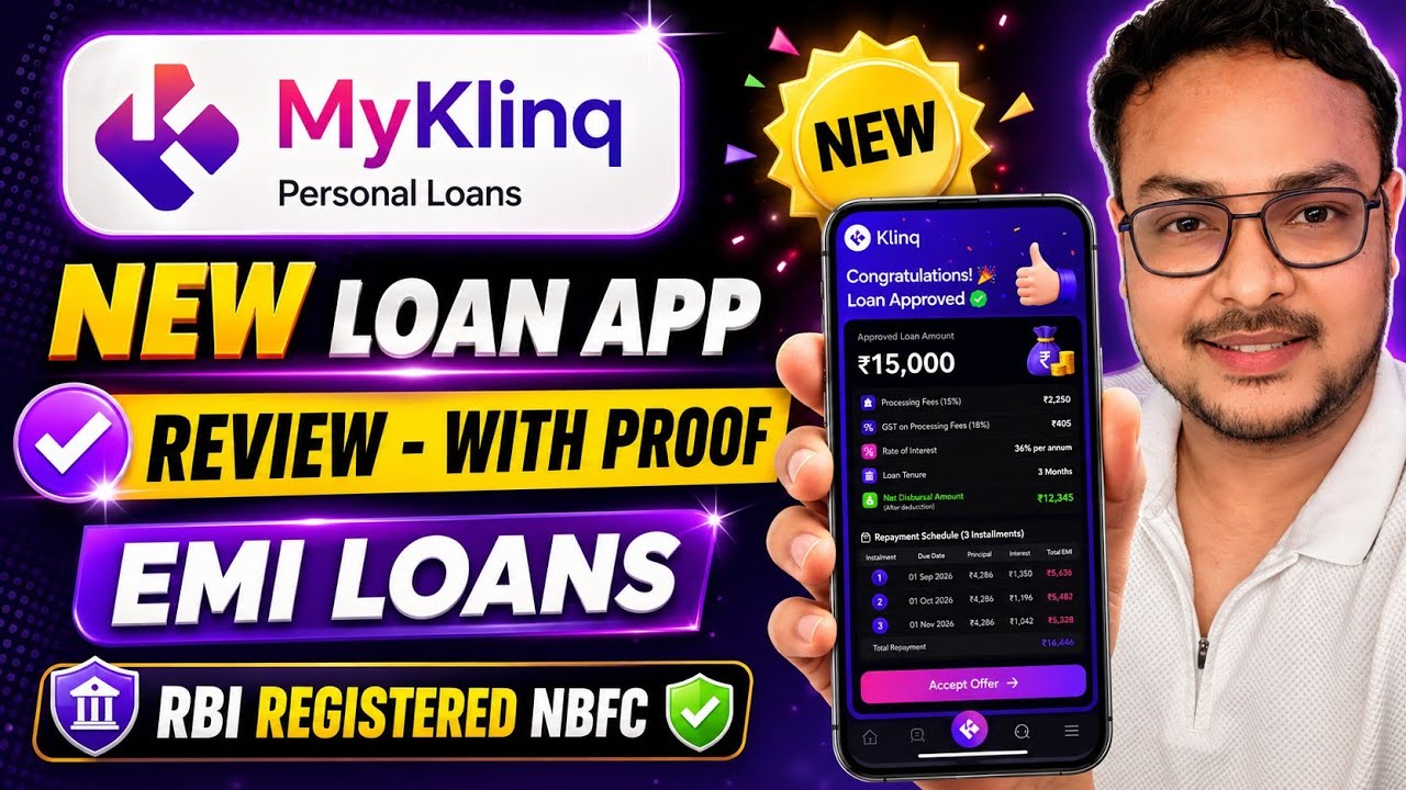 MyKlinq - New Loan App 2026 | EMI Loans | RBI Registered NBFC | Emergency Loan App 2026 |
