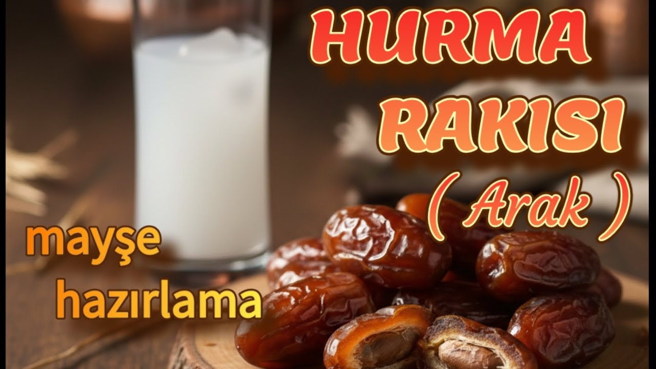 Hurma Rakısı (Arak) mayşe hazırlama
