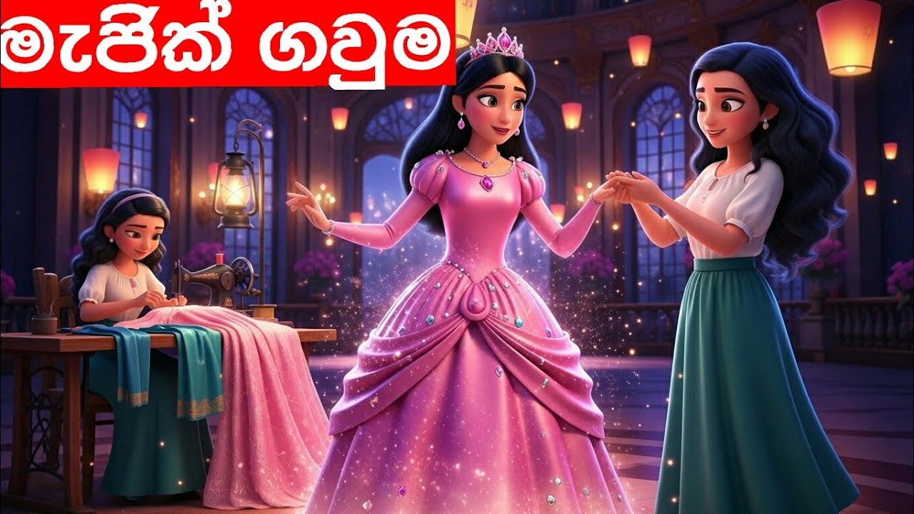මැජික් ගවුම|sinhala new cartoon| #trending #cartoon #beautiful 