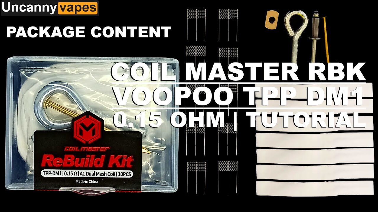 Как восстановить катушку зажигания VooPoo TPP DM1 0.15 OCC с помощью ремонтного комплекта Coil Ma...