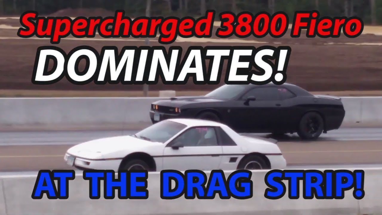 Supercharged 3800 Fiero Domination at the Drag Strip!