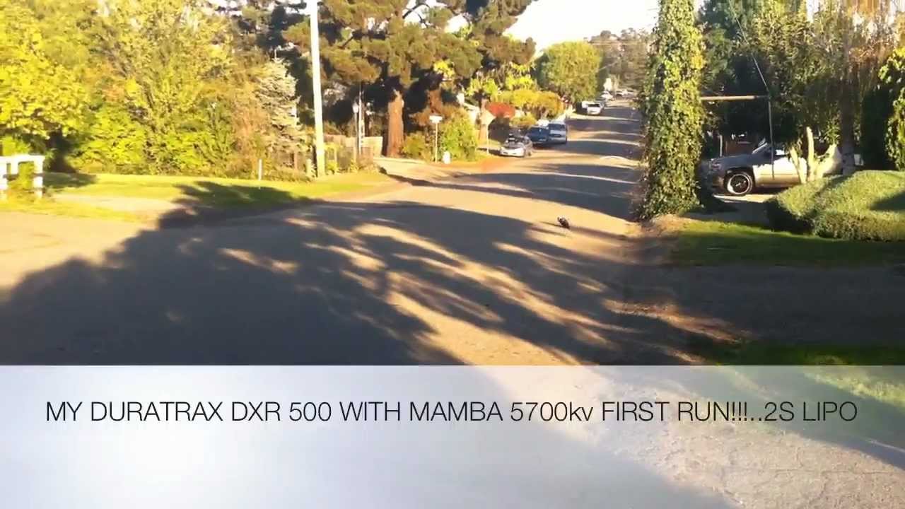 DURATRAX DXR500 1/5 ELECTRIC MOTORCYCLE FIRST RUN!!!...