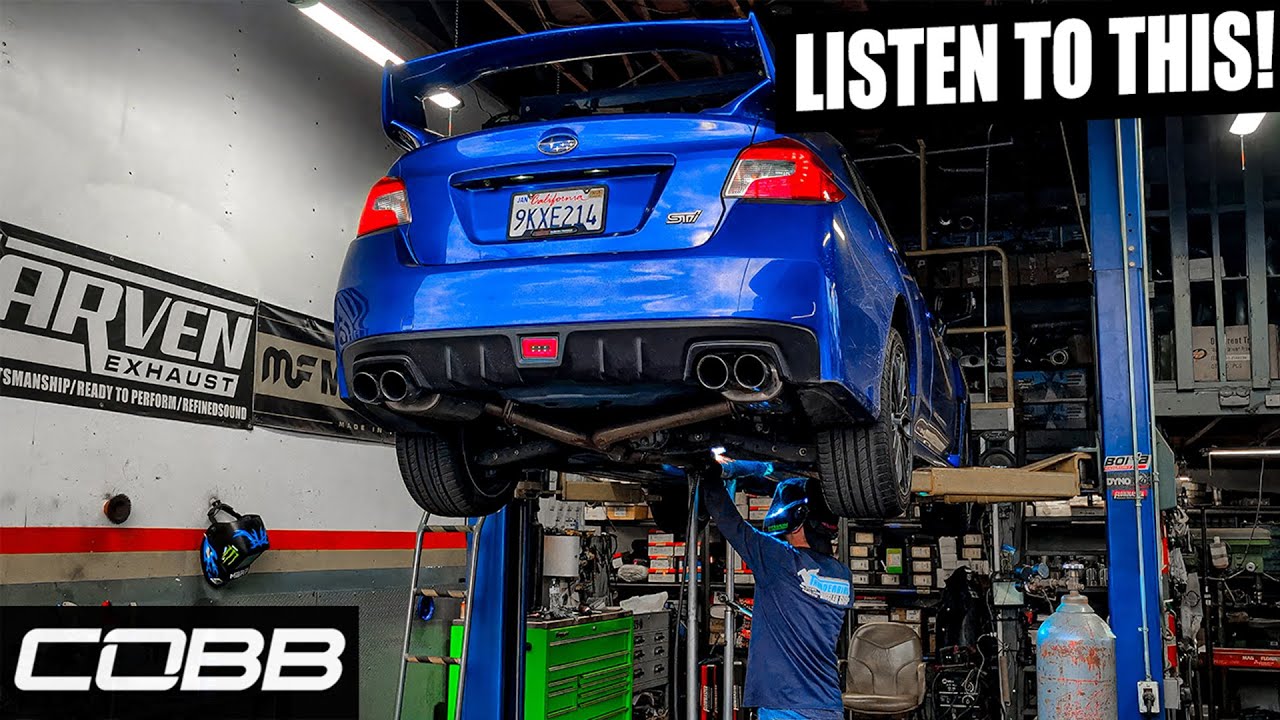 2017 STI COBB Stainless Steel TurboBack Exhaust  &ndash; PURE SOUND (No Talking)