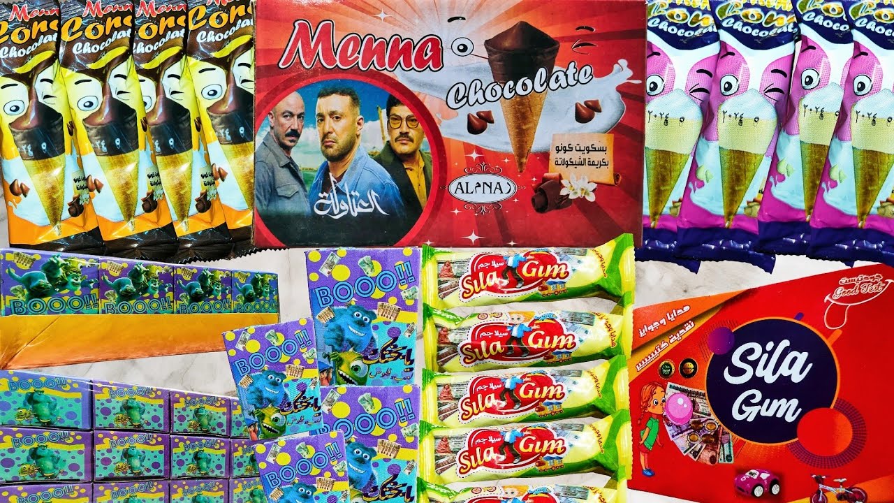 فتحت كرتونةبسكوت كونو🍦 العتاولةولبان سيلا جم🍬وكمان(Booo)اللي بيكسب هدايا وفلوس وألعاب🎉🎁🎈مفاجأت كتير
