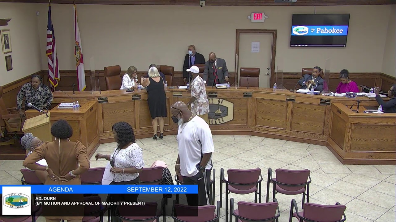 City of Pahokee,FL September 12, 2022  Regular City Commission Meeting 6pm