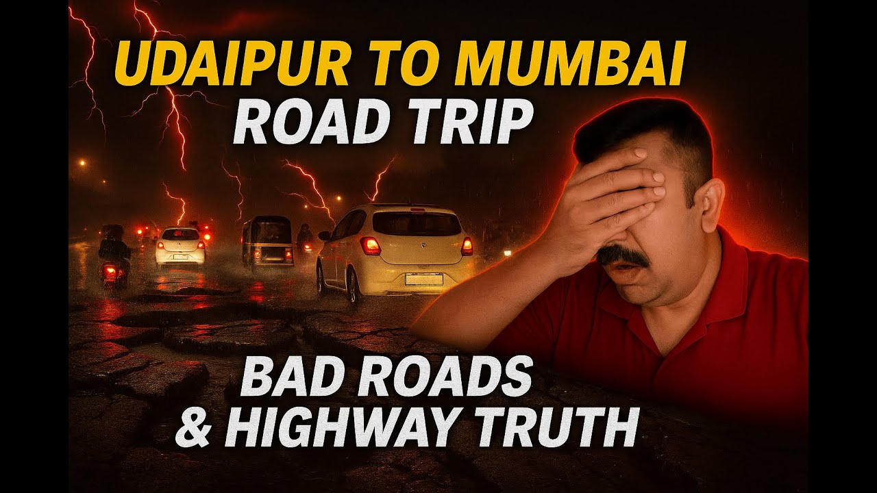 Udaipur to Mumbai Road Trip in Innova Hycross 🚗 | Heavy Rain, Bad Roads & Real Highway Review