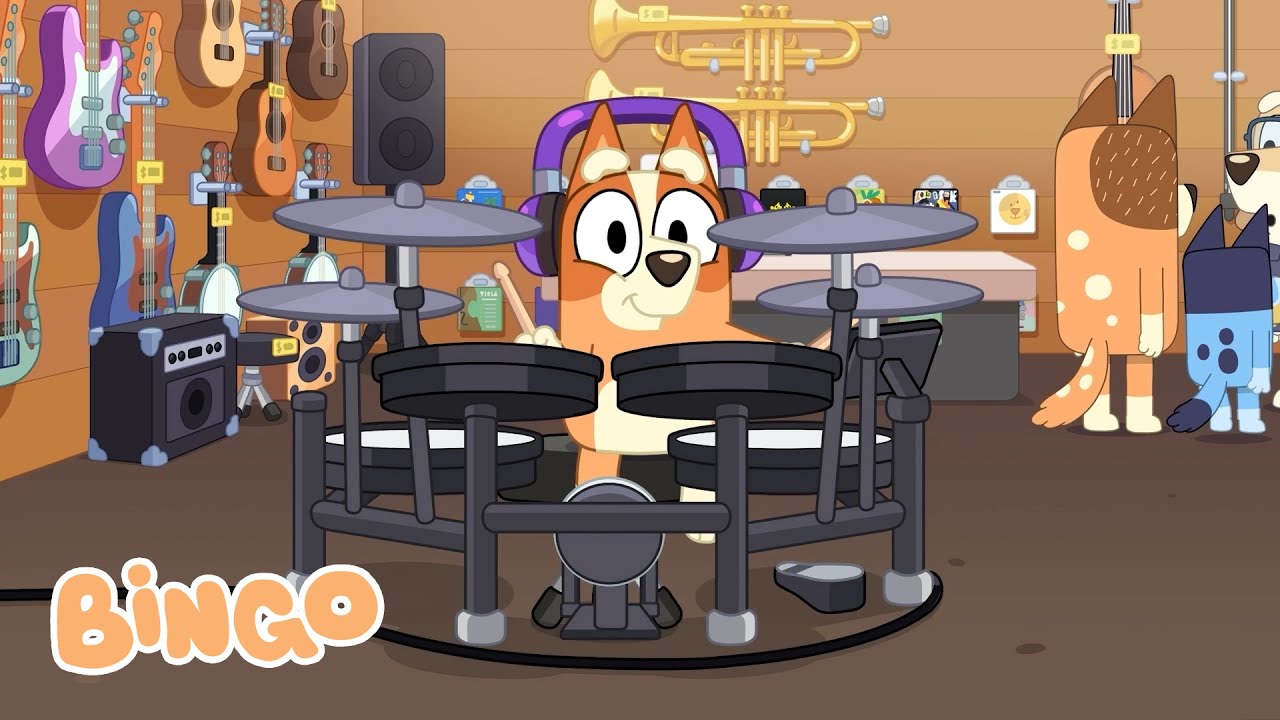 Bater&iacute;a 🥁🎧 | PEQUE&Ntilde;AS HISTORIAS DE BLUEY | Bingo - Espa&ntilde;ol Canal Oficial