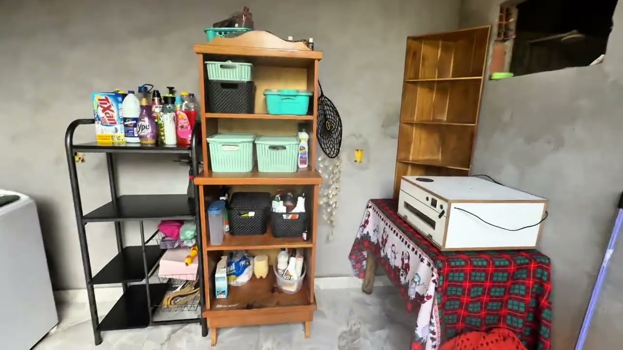 LAVANDERIA PRONTA AGORA E SÓ ORGANIZAR/ MINHA ROTINA MORANDO NA ROÇA 