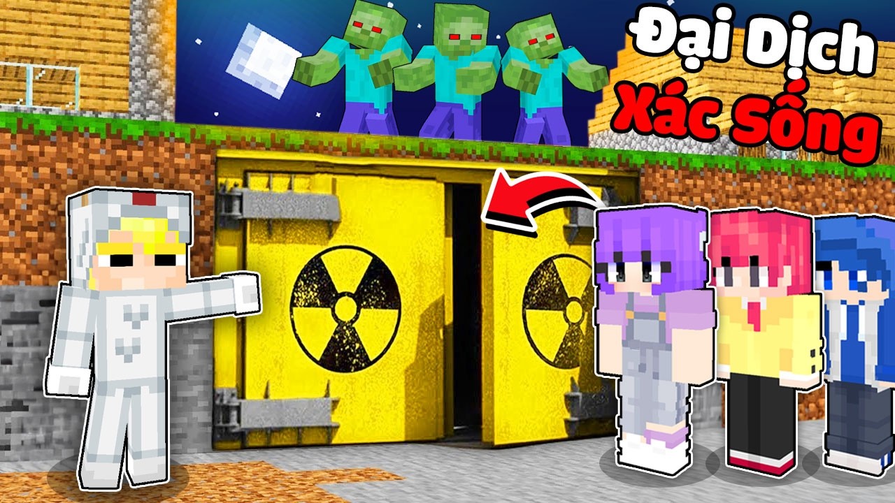 T&ocirc; G&agrave; X&acirc;y Hầm Tr&uacute; Ẩn Cho Sinh Tố Team Chống Lại Đại Dịch X&aacute;c Sống Zombie!!