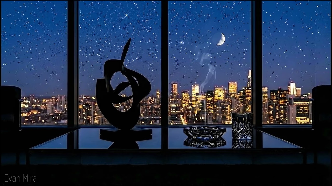 Blue Hour City View 🌃 Thinking Music for CEO - Honeyed Silence