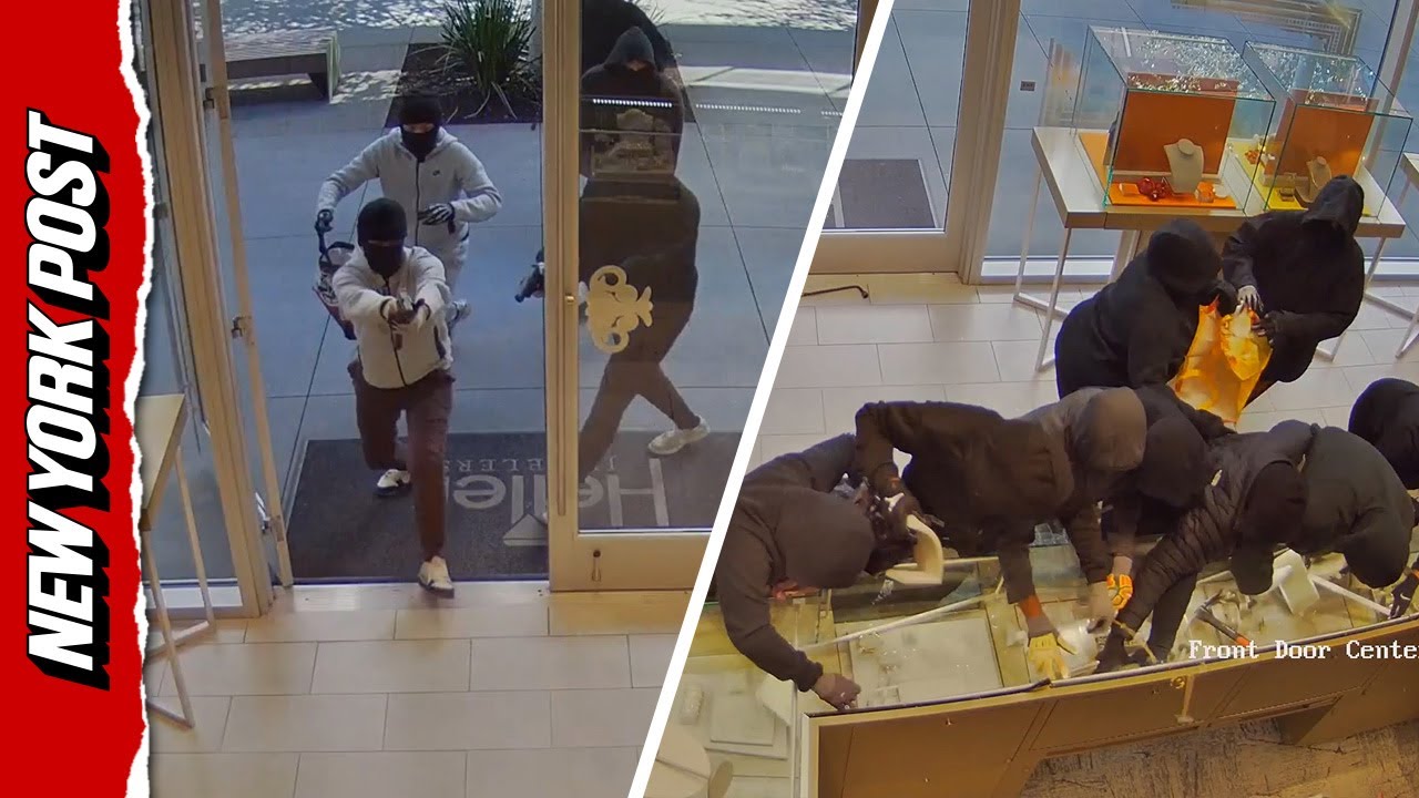 20 Masked Suspects Storm California Jewelry Store in Armed Smash-and-Grab