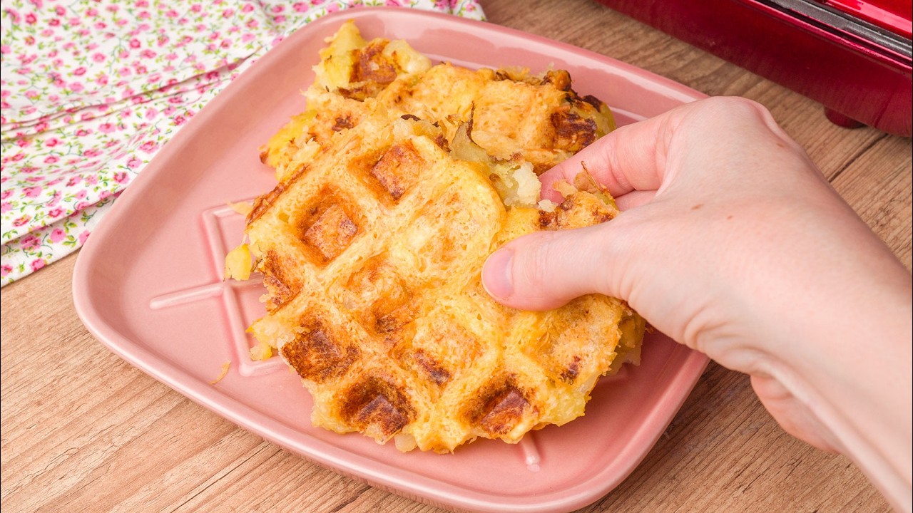 WAFFLE DE BATATA SÓ 3 INGREDIENTES SEM GLÚTEN ESTÁ BOMBANDO NA GRINGA | Cook'n Enjoy 1535
