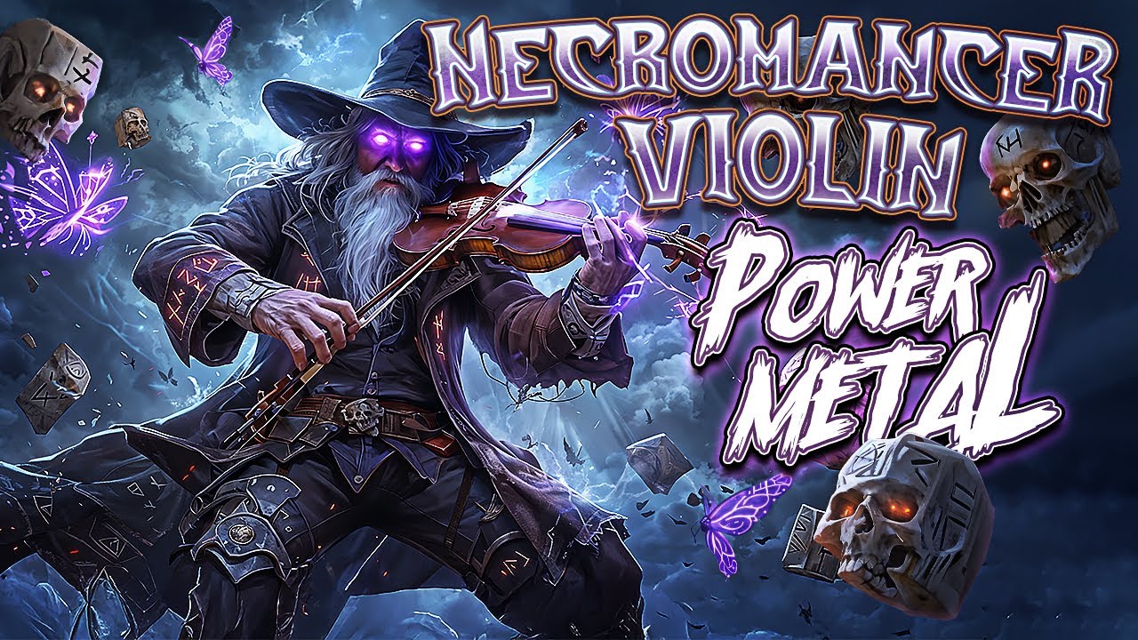 Necromancer Violin x Power Metal - 1,5 h of Mysterious and Brutal Power Music #violin #metal #music