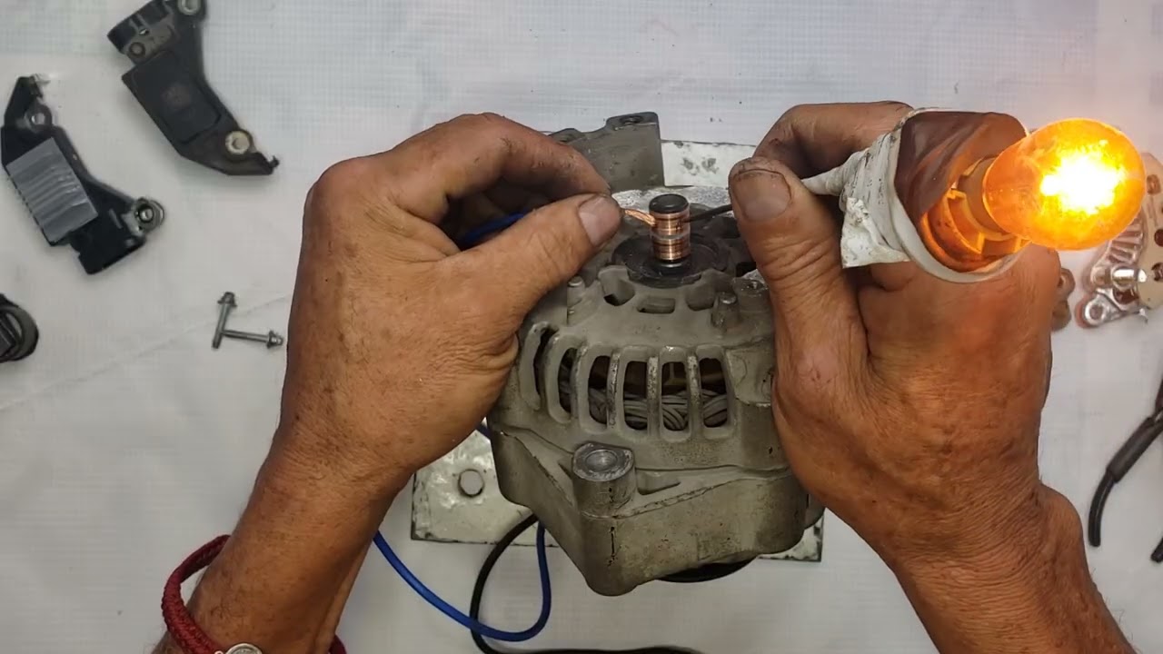 COMO CHECAR UN ROTOR DE CUALQUIER ALTERNADOR CON SIMPLES HERRAMIENTAS  Y SABER QUE ESTA BUENO 