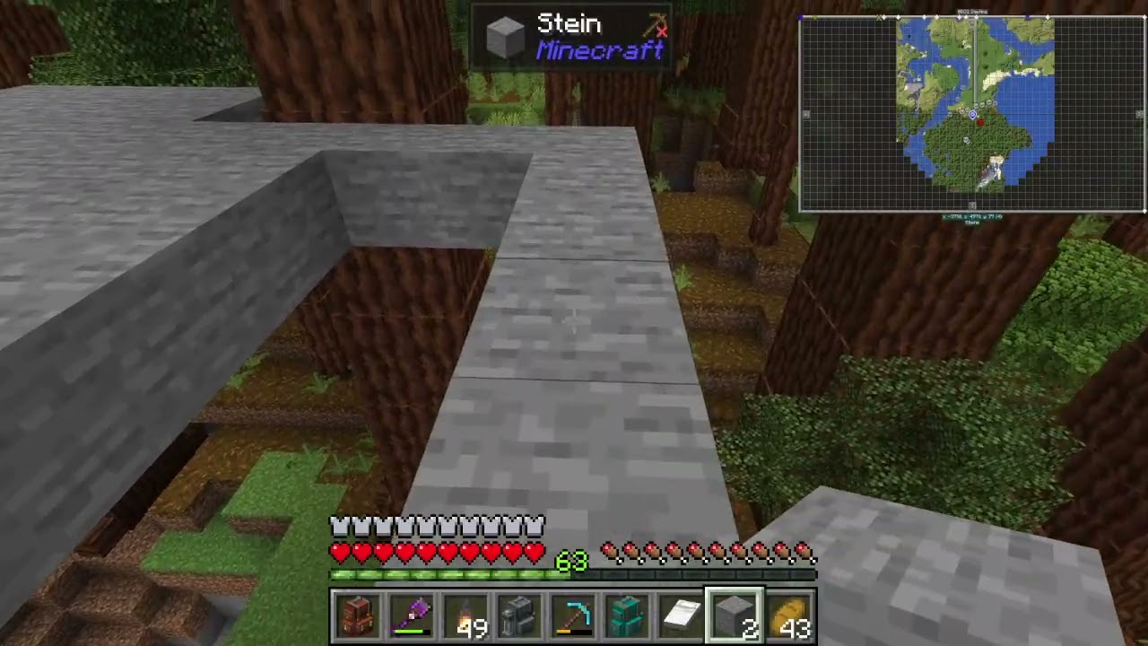 Minecraft Überlebensserver Heute Bauen wir an der Bahnstrecke weiter und verlegen Schienen