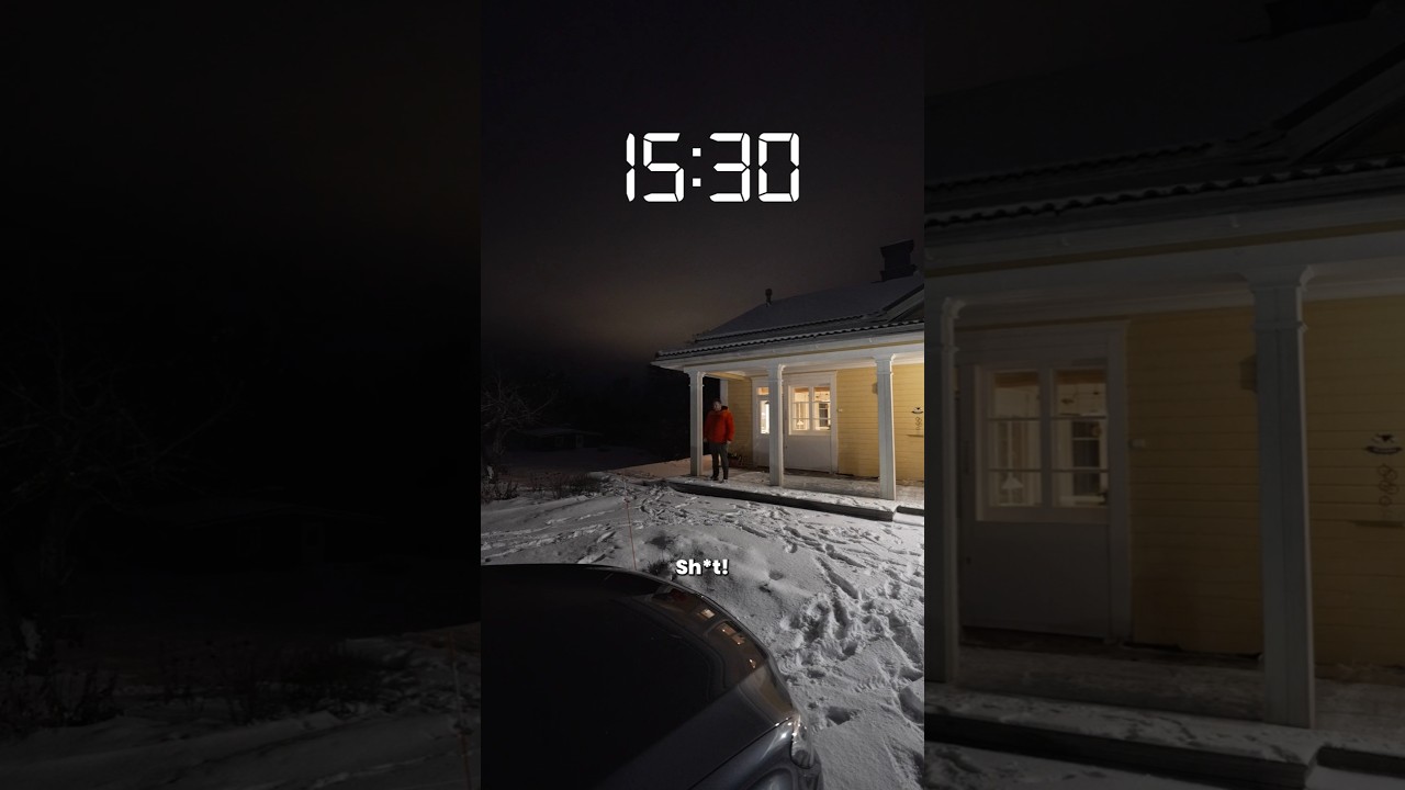 Winter in Finland be like: #shorts
