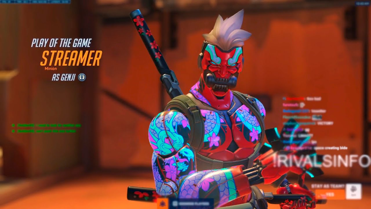 NECROS GENJI GAMEPLAY - POTG - OVERWATCH 2 SEASON 11 TOP 500