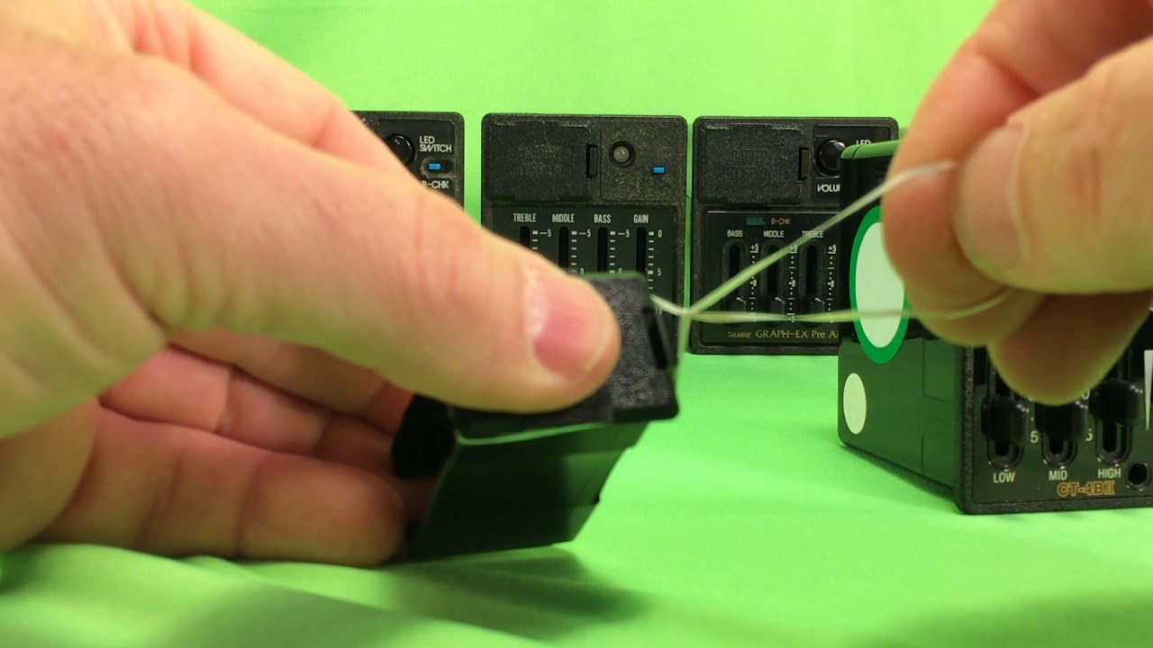 5.12.19 Takamine Pro Series 9v Battery Compartment Removal Trick  /  Takamine Preamp
