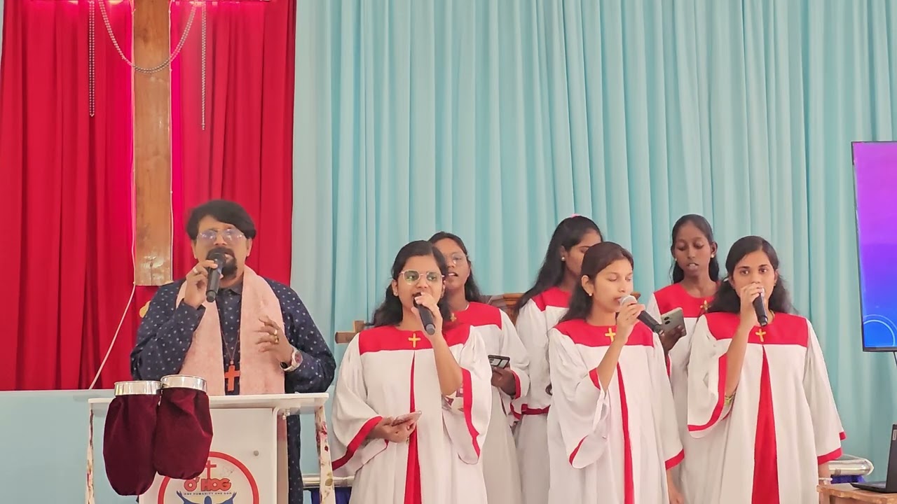 Divya jyothi OHOG church Choir Ye duniake logo with francis Michal on key board 
