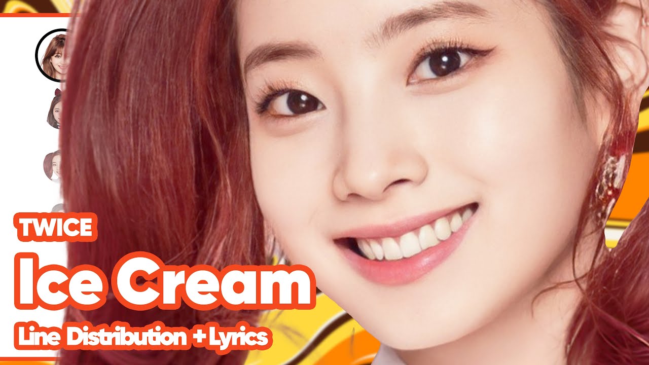 TWICE - Ice Cream (Line Distribution with Color-Coded Lyrics)
