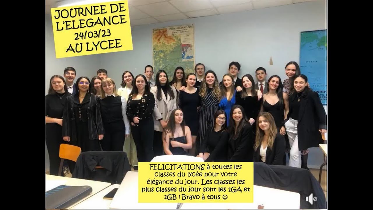 Journée de l'Elégance Mars 2023 Lycée