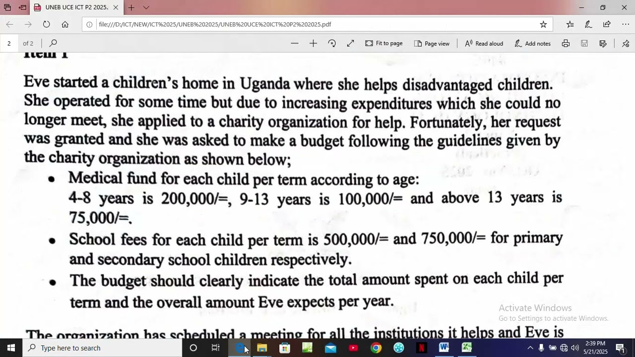 UNEB UCE ICT P2 2025 Item I Draft Guide