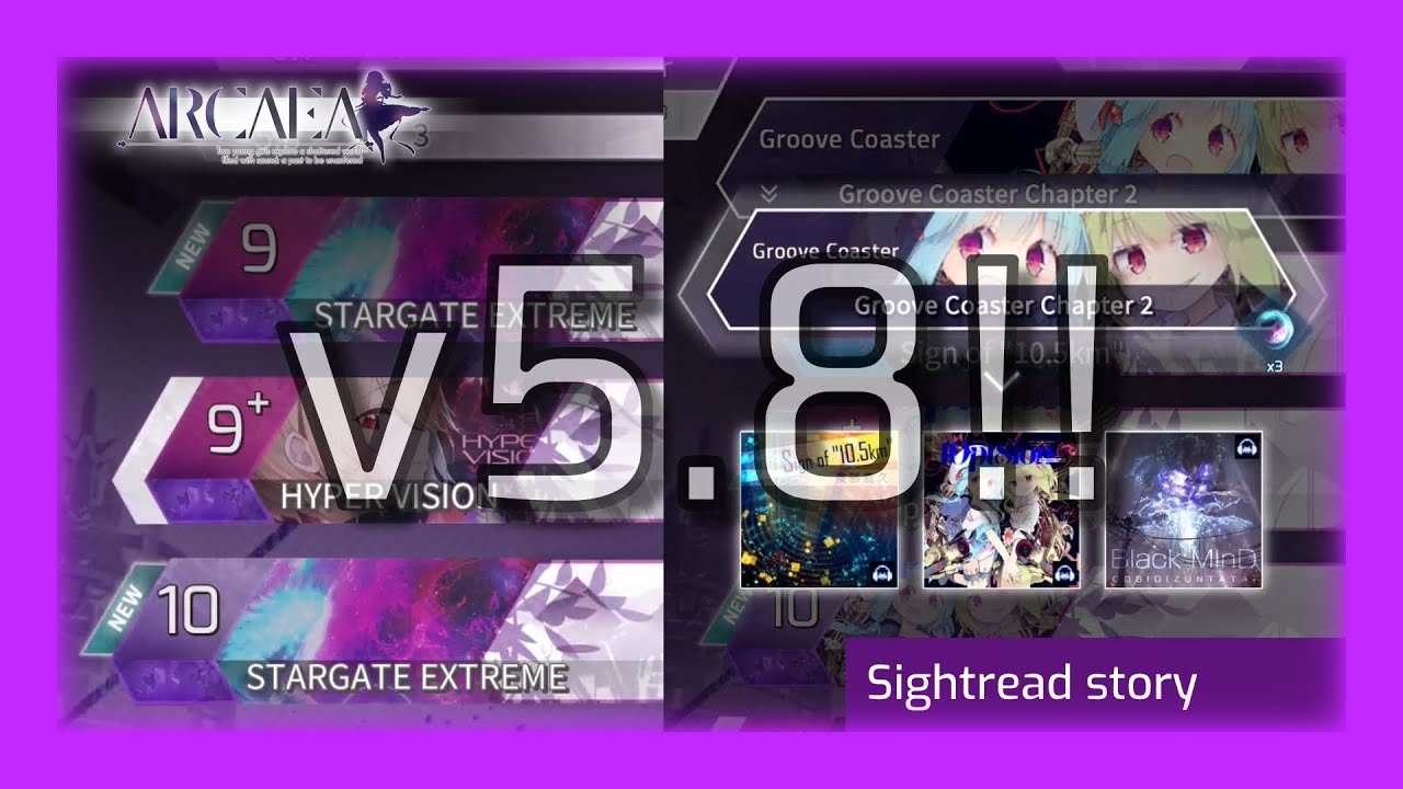 Arcaea | Sightreading every song in version 5.8 (subtitles available)