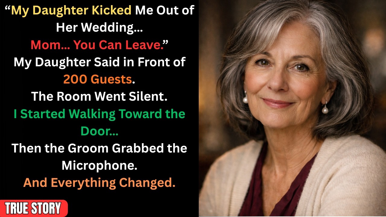 My Daughter Kicked Me Out of Her Wedding… Then the Groom Exposed the Truth