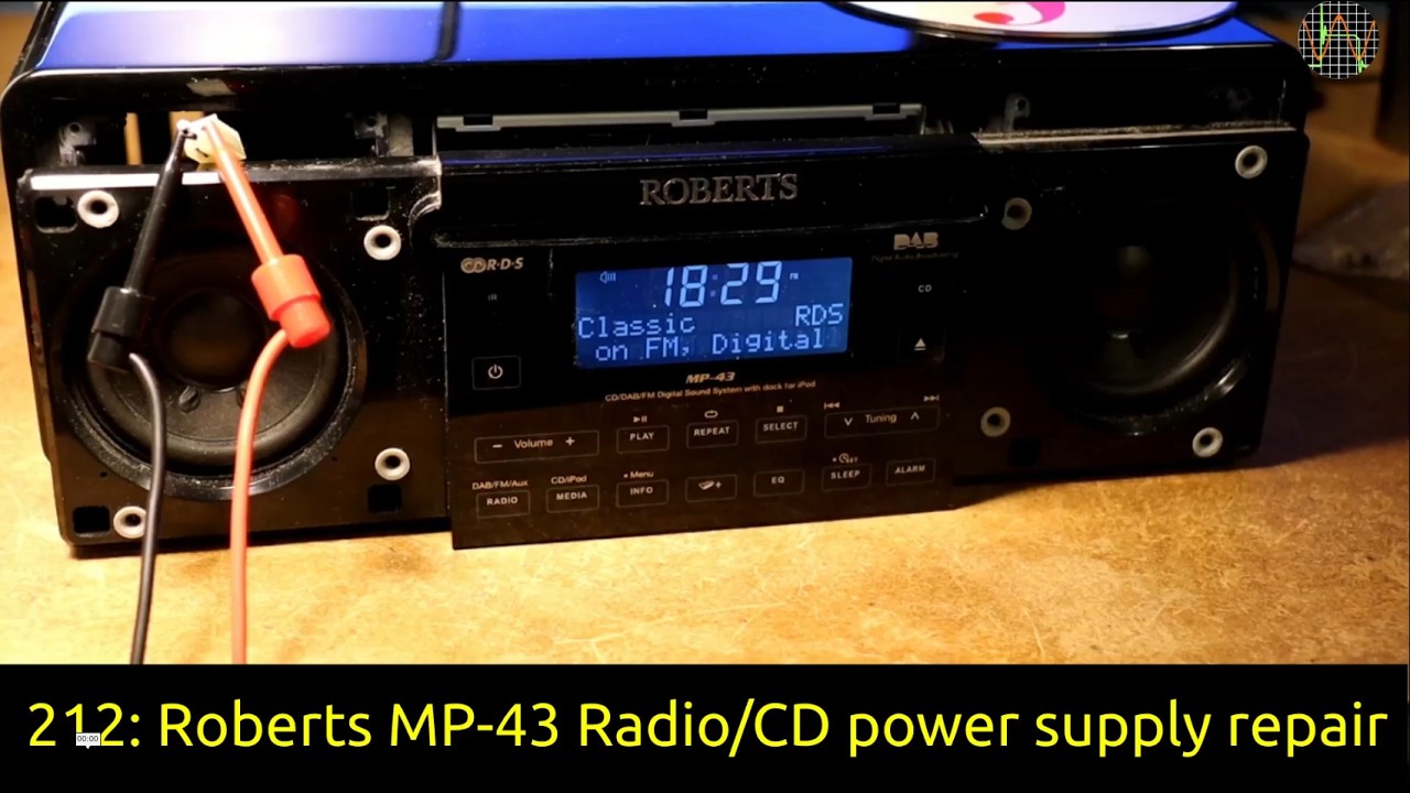 212 - Ремонт блока питания радиоприемника/CD-проигрывателя Roberts MP-43