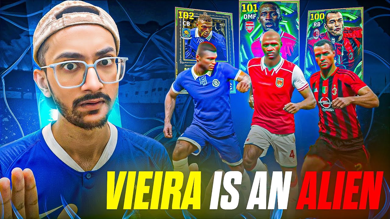 Крепость Виейра — это монстр 😈 Обзор 105 EDGED CROSS CAFU + 107 AERIAL FORT DESAILLY в eFootball 🔥