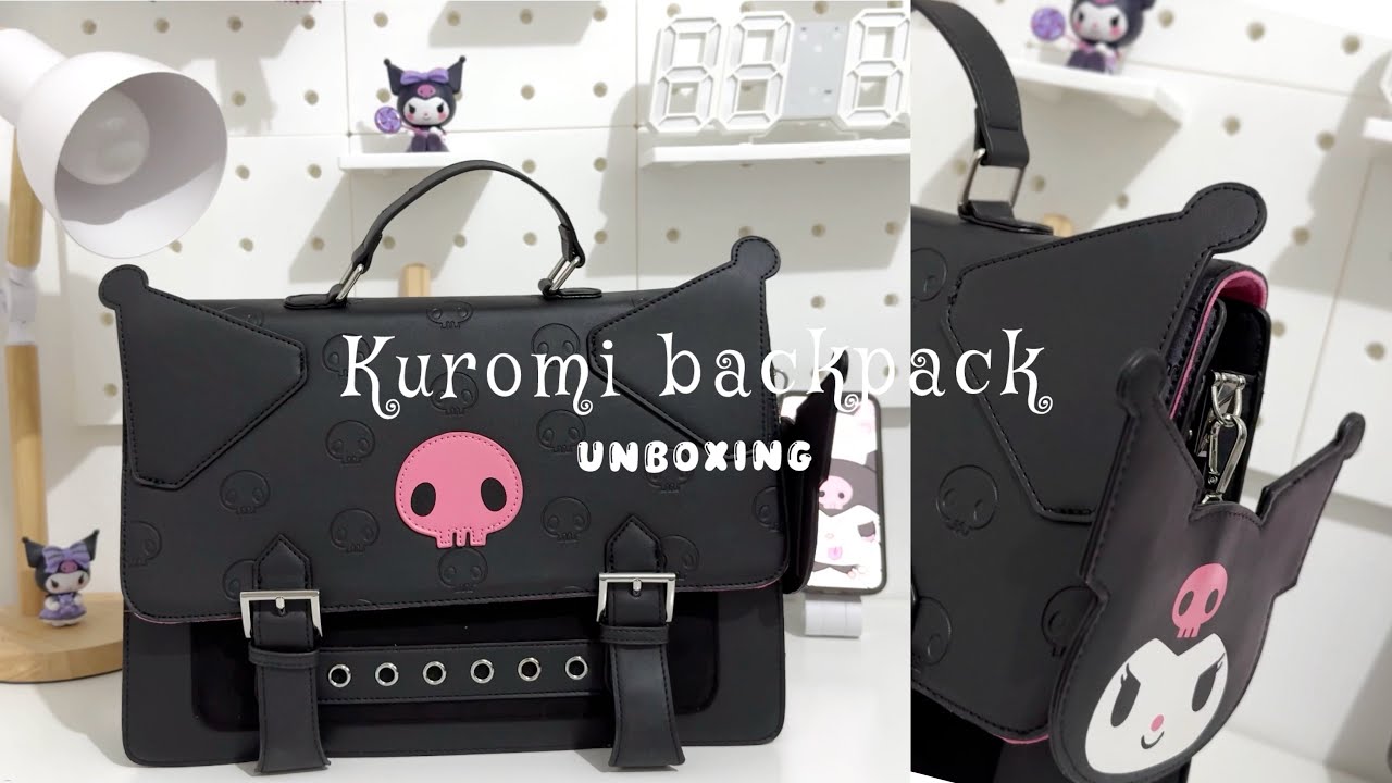 unboxing KUROMI backpack from GeekShare💜🖤