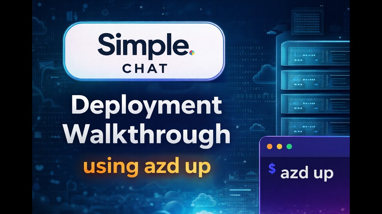 Simple Chat deployment walkthrough using azd