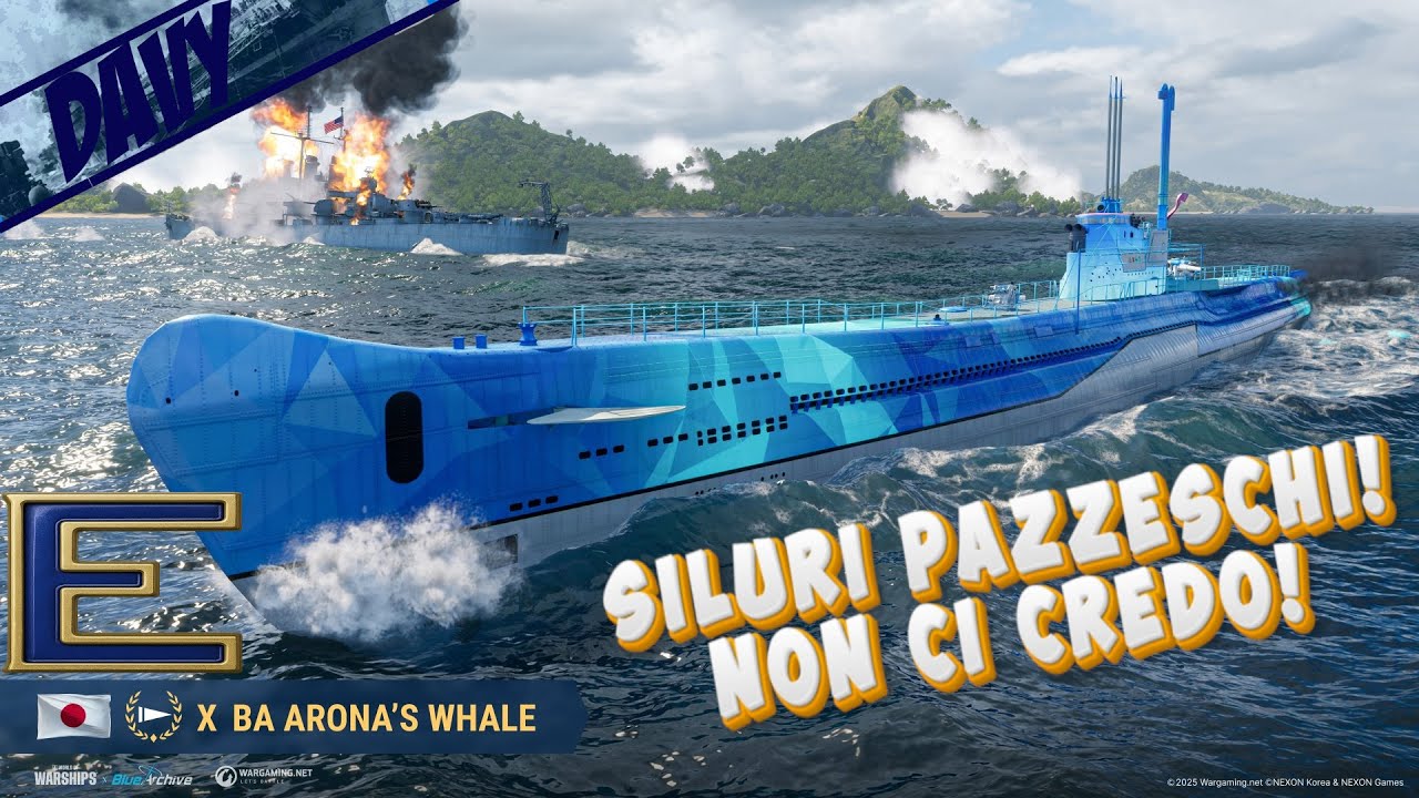 BA ARONA'S WHALE, IL NUOVO SOMMERGIBILE GIAPPONESE FA PAURA! doppio gameplay ⚓WORLD OF WARSHIPS ITA⚓