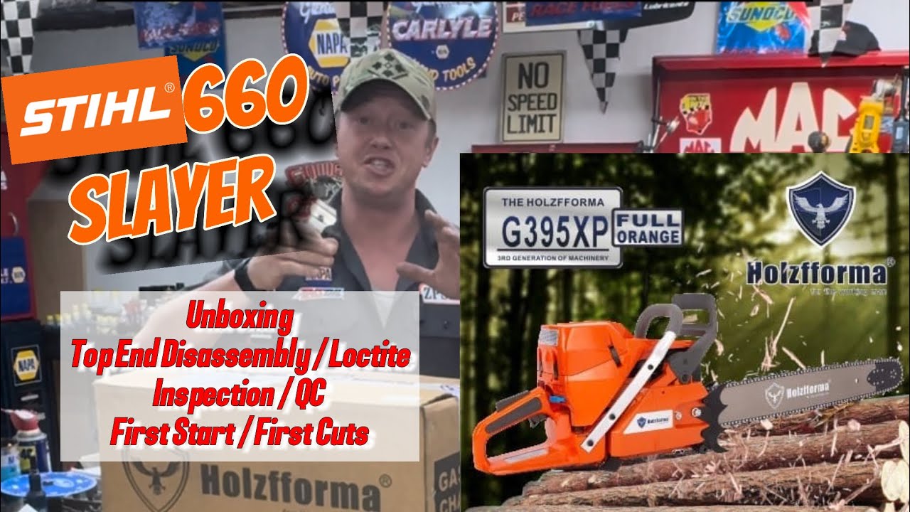 G395xp unboxing, inspection, top end disassembly and Loctite. First start / First Cuts