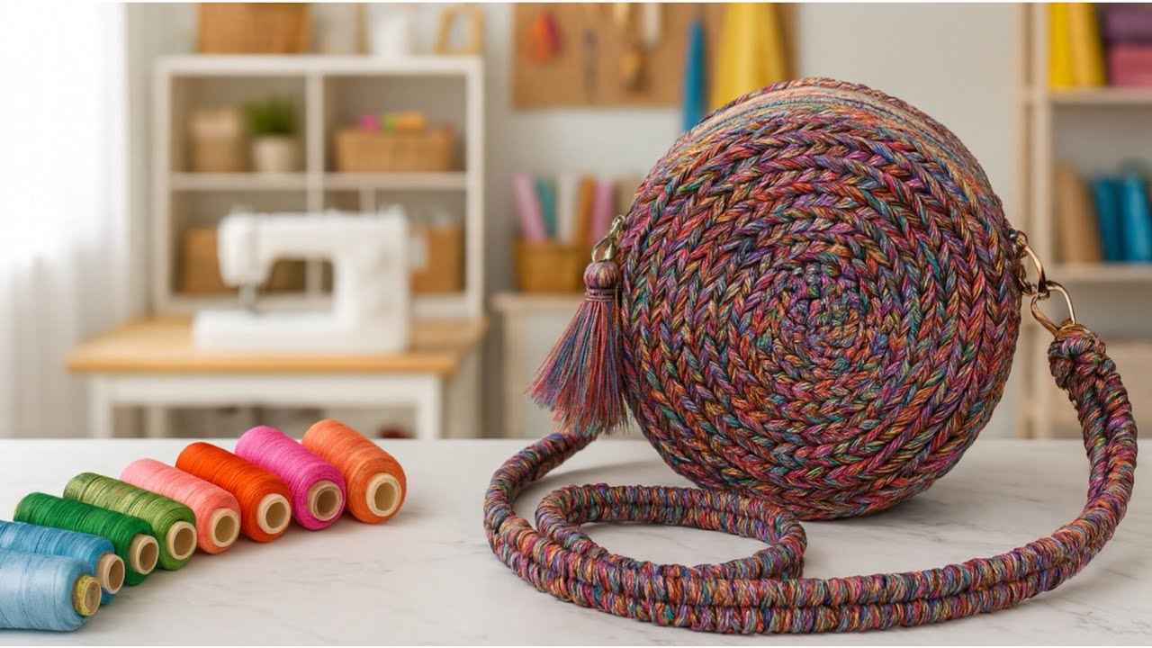 A creative and practical idea using old embroidery threads | The result is amazing