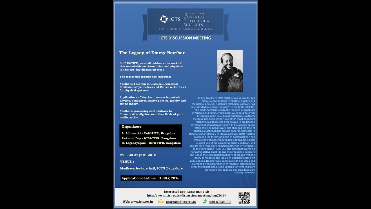Noether's theorems and their growing physical relevance by Joseph Samuel